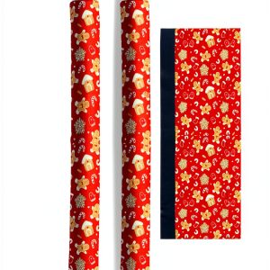 Christmas Refrigerator Door Handle Cover Gingerbread Man Snowflake Dishwasher Microwave Oven Fridge Stove Handles Candy Cane Glove Fridge Protector Kitchen Appliance Decor Set of 2-0