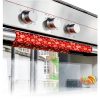 Christmas Refrigerator Door Handle Cover Gingerbread Man Snowflake Dishwasher Microwave Oven Fridge Stove Handles Candy Cane Glove Fridge Protector Kitchen Appliance Decor Set of 2-4