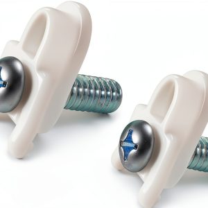 WR01X25070 Refrigerator Door Handle Mounting Stud White Set Screw Man-0