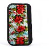 Poinsettia Flower Door Handle Covers Set of 4 HUISEFOR Polyester-1