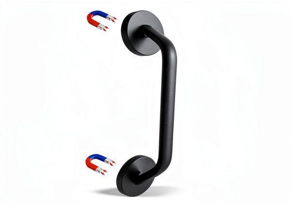 Magnetic Refrigerator Door Handle Pmsanzay Aluminum Black 8in Bar-1