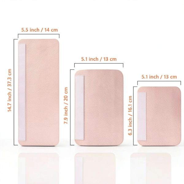 Refrigerator Door Handle Covers Windspeed 6 Pink Leather Adjustable-1