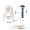 WR01X25070 Refrigerator Door Handle Mounting Stud White Set Screw Man-1