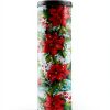 Poinsettia Flower Door Handle Covers Set of 4 HUISEFOR Polyester-0